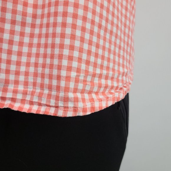 GAP Red and White Checkered Button Down Shirt - Picture 5 of 13